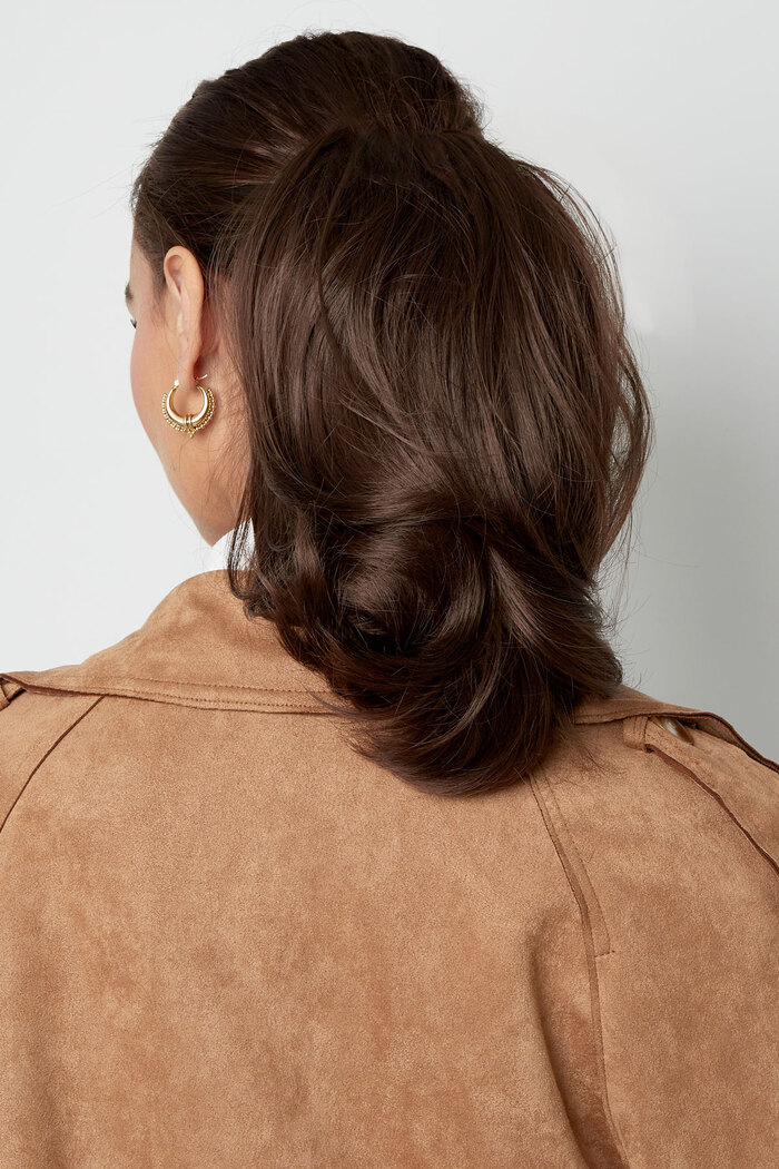 Ponytail short light wave - brown Picture4